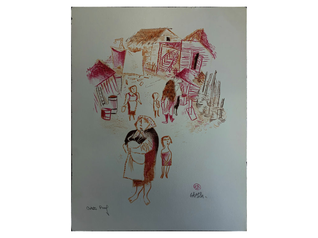 Shtetl Portfolio Plate 05 Untitled (The Village)