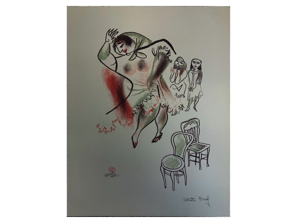 Shtetl Portfolio Plate 09 Untitled (The Mother-in-Law Dancing)