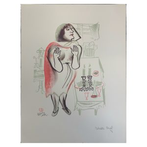 Shtetl Portfolio Plate 10 Untitled (Shabbes Candles)