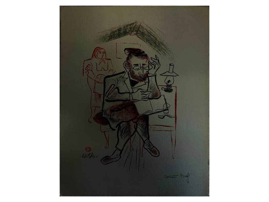 Shtetl Portfolio Plate 12 Untitled (Learning)
