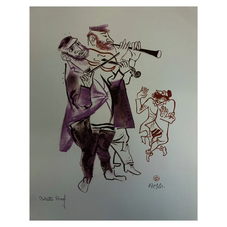 Shtetl Portfolio Plate 19 Untitled (Klezmer Players)