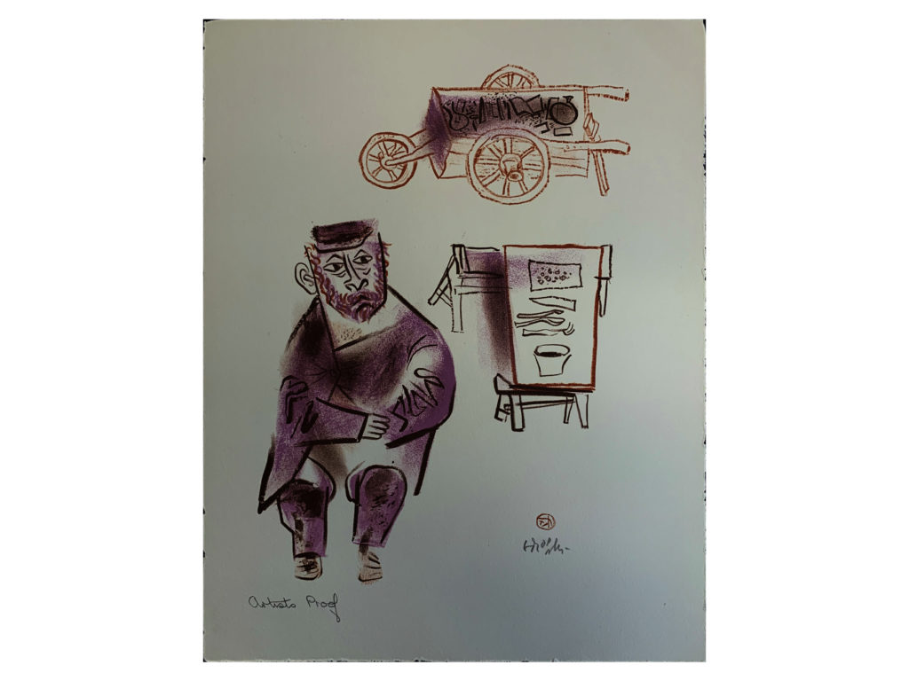 Shtetl Portfolio Plate 21 Untitled (The Junkman)