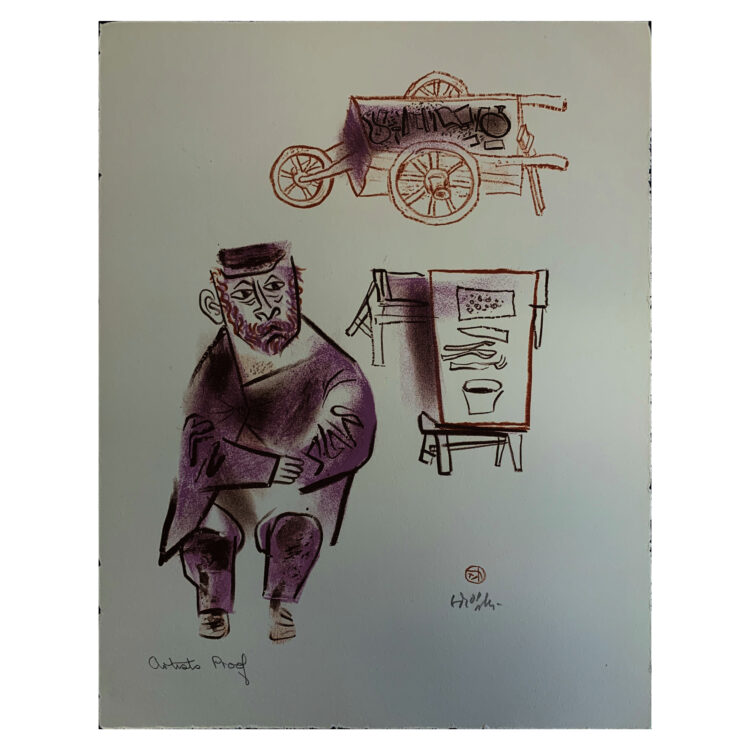 Shtetl Portfolio Plate 21 Untitled (The Junkman)