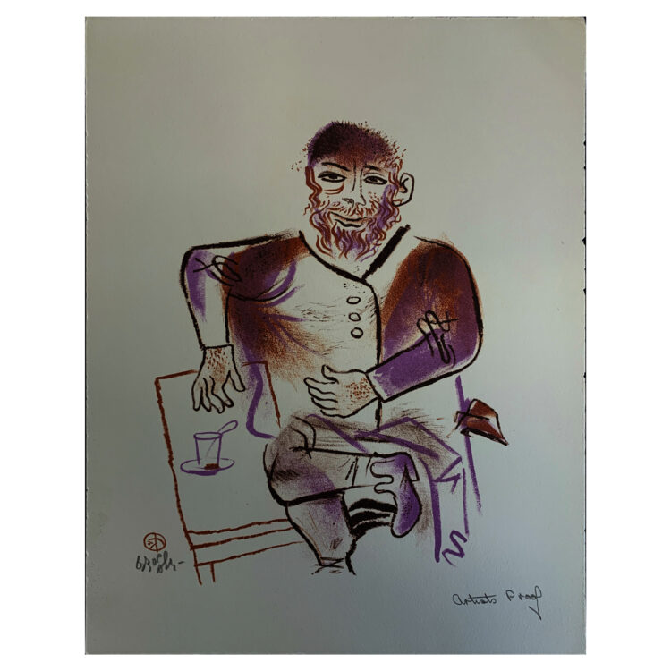 Shtetl Portfolio Plate 22 Untitled (A Cup of Tea)