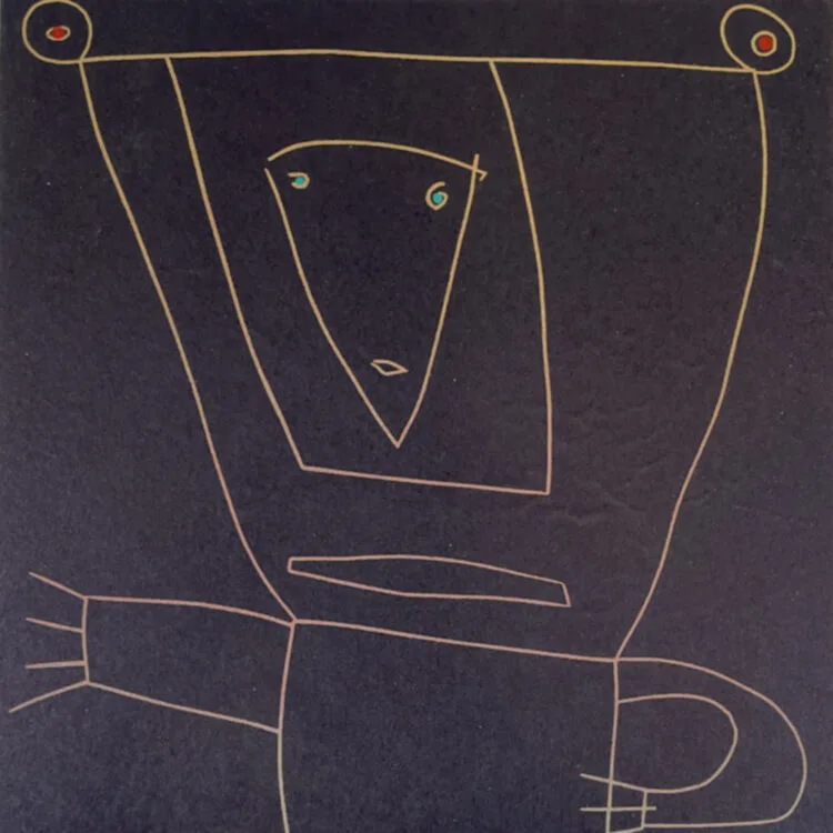 Figure with a Face On Its Nose