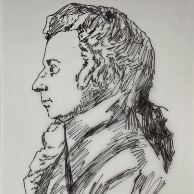 Three Drawings of Mozart