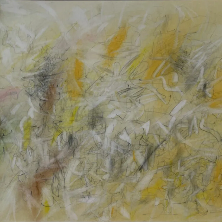 Untitled (Composition in Yellow & White with Blue and Red-Brown)