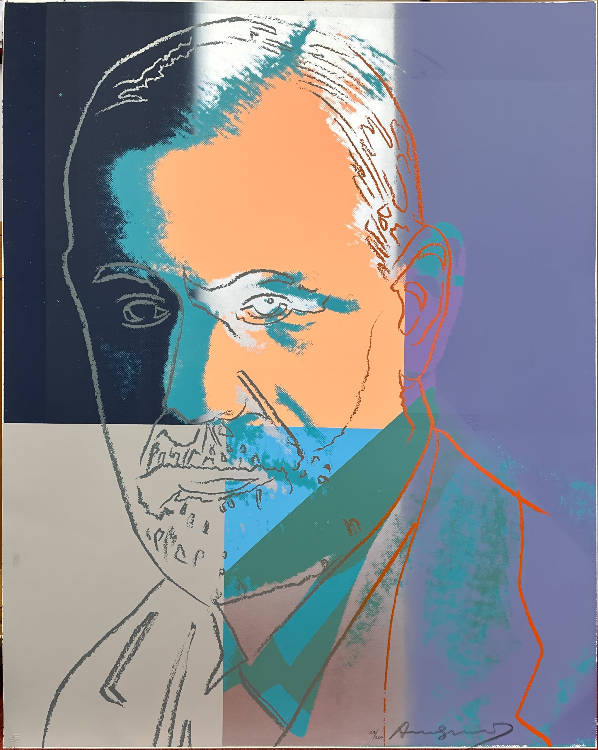 Freud, from the portfolio Ten Portraits of Jews of the Twentieth Century - Image 2