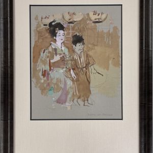 Geisha with Attendant