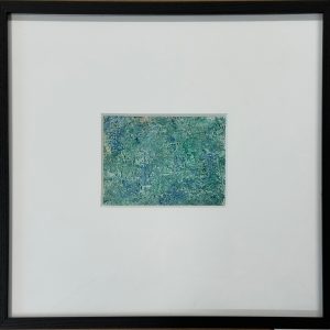 Untitled Blue-Green Small Composition on Paper