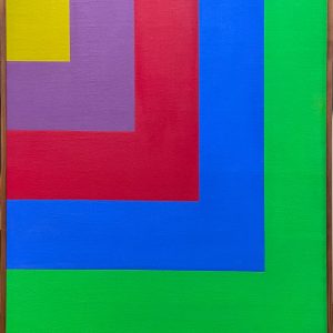 Untitled (Hard-Edged L Form Composition in Green)