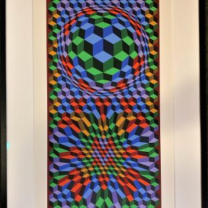 Untitled (in blues, greens, reds, yellows, and browns)