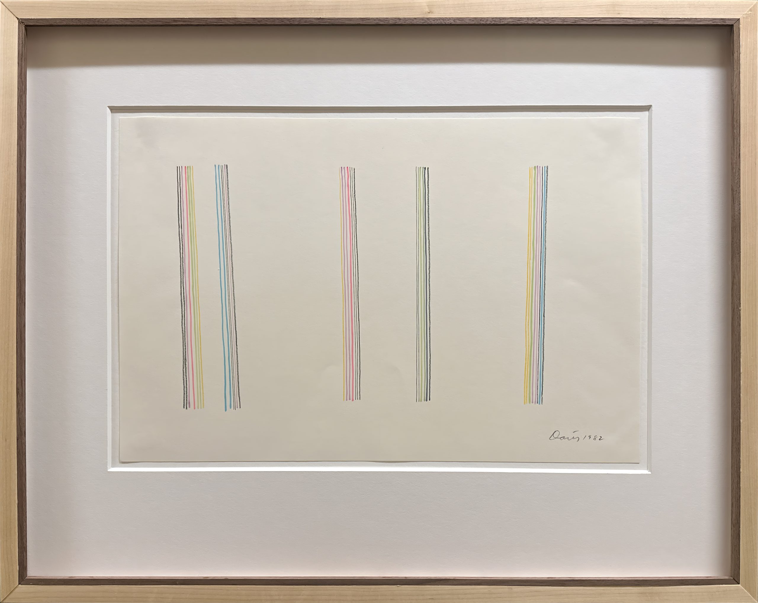 Untitled (Linear Construction of Stripes in Numerous Colors)