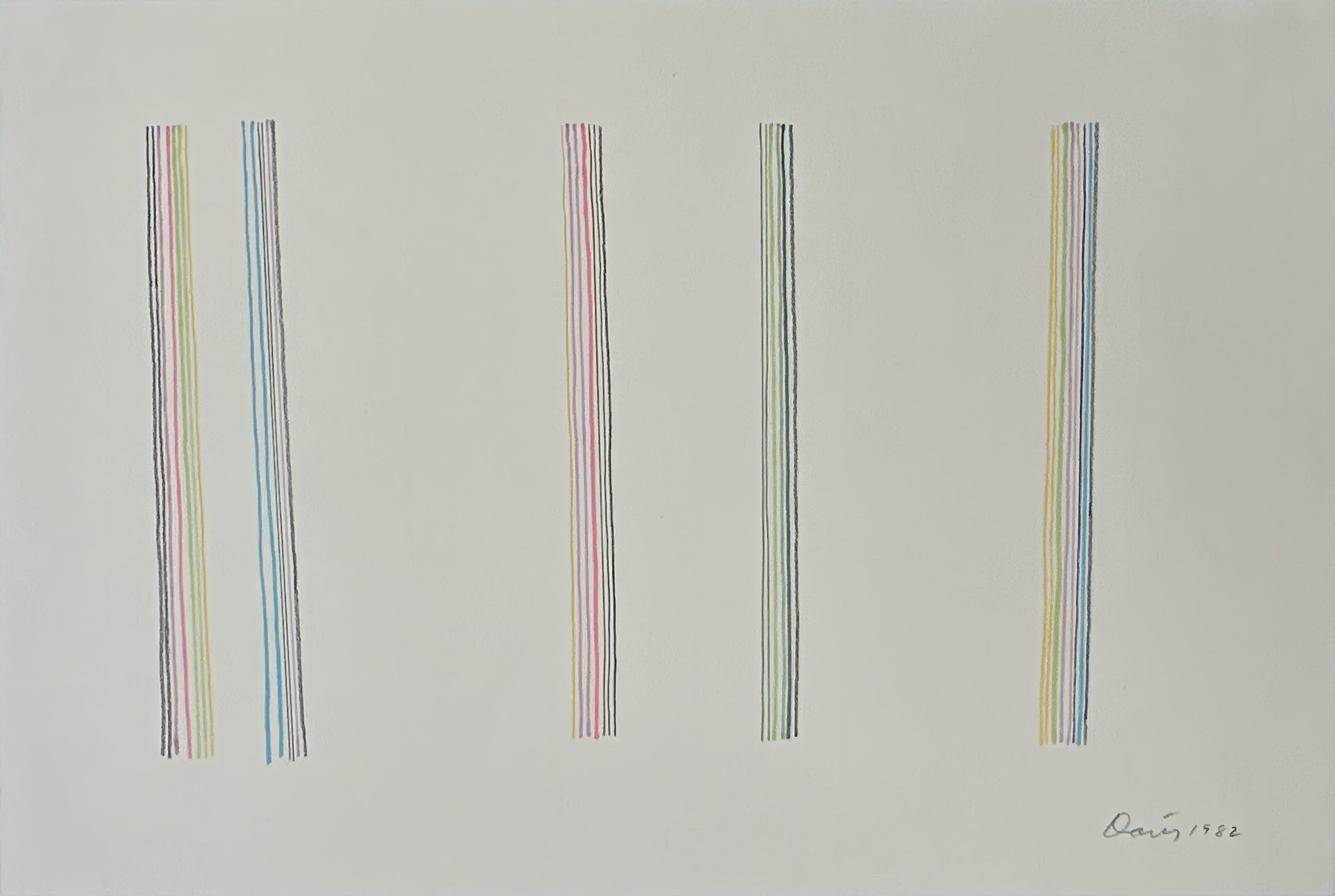 Untitled (Linear Construction of Stripes in Numerous Colors) - Image 2