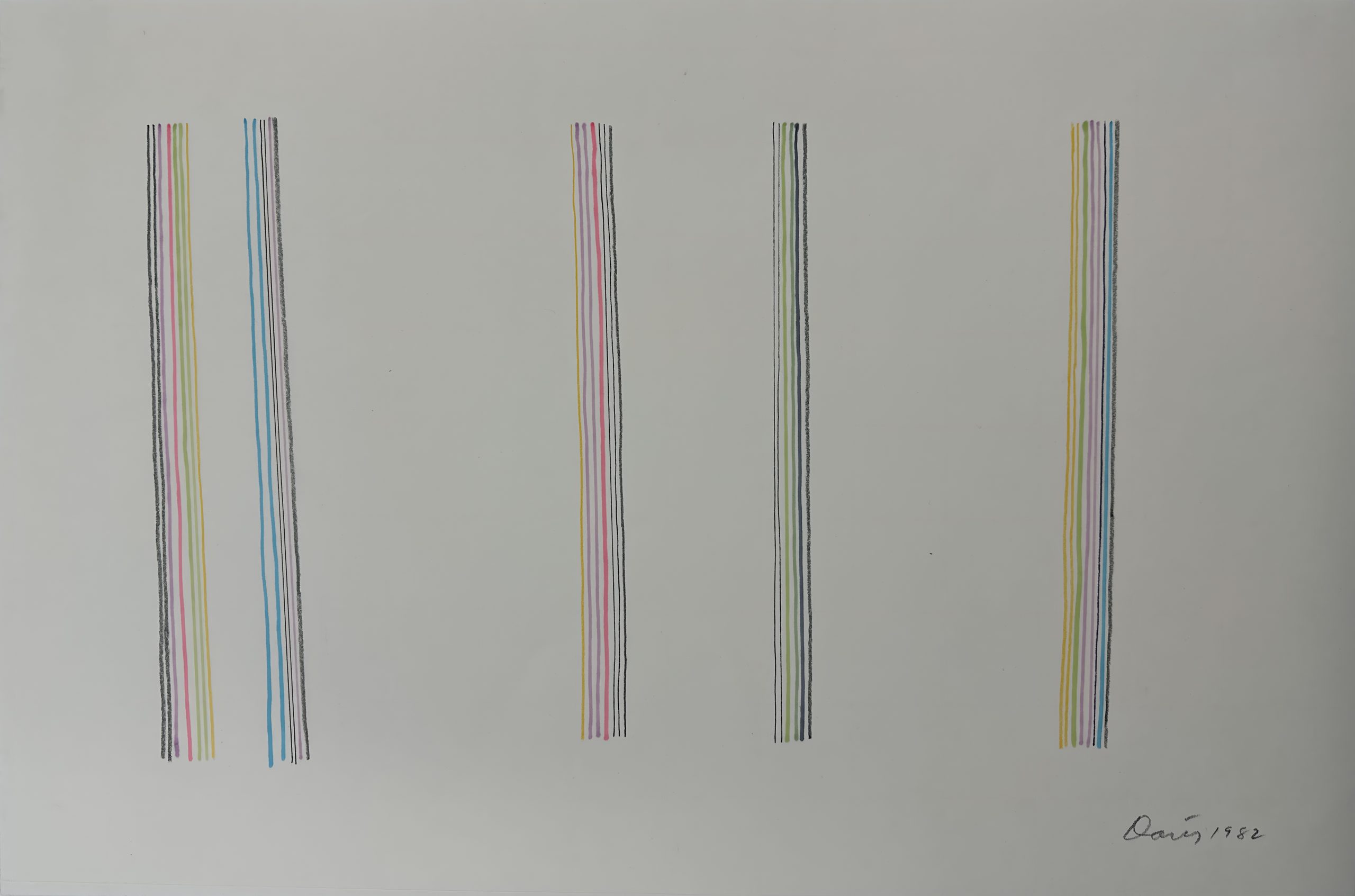 Untitled (Linear Construction of Stripes in Numerous Colors) - Image 5