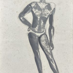 Untitled (Standing Male Nude, Facing Forward, One Arm Akimbo)
