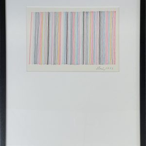 Untitled (Stripe Composition in Ink)